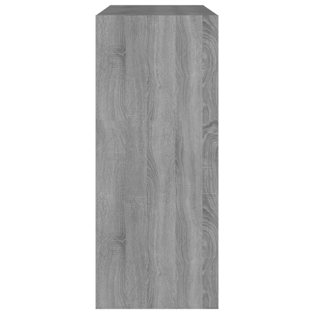 Bookshelf Room Divider Grey Sonoma 80 x 30 x 72 cm