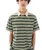 Sun Love Striped Caddy Polo Green