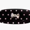 [2EA 1SET] POLKA DOT RIBBON HAIRPIN_BLACK