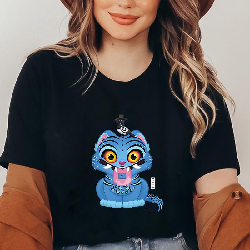 Kpop Demon Hunters Women T-shirt Korean Funny Graphic Y2k Tops Short Sleeve Tees Streetwear Female Harajuku Aesthetic Clothing