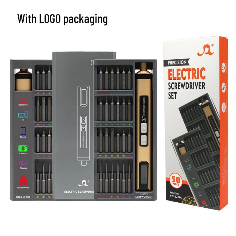 50-in-1 Multifunctional Electric Screwdriver Set for Precision Mobile and Computer Repair. Standard Set