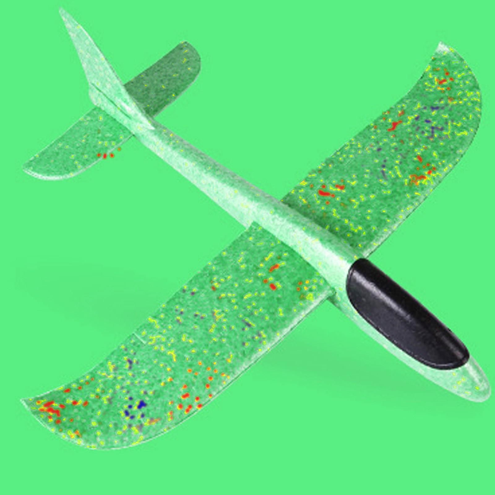Foam Glider Plane Hand Throw Flying Toy Lightweight DIY Assembly Model Educational Outdoor Flying Glider for Kids and Adults