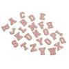 Pink Letter Patches 26 Letters Design Personalized Beautiful Iron On Patches for DIY Repairing Clothes Decoration
