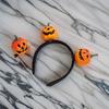 Lovely Handmade Pumpkin Headpiece Christmas Party Decoration for Women Girls Thick and Thin Hair