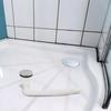 Shower Bathroom Tray Showering 90mm Diameter ABS Modern Plastic Replacement Supply Trap Waste Waste Hole White