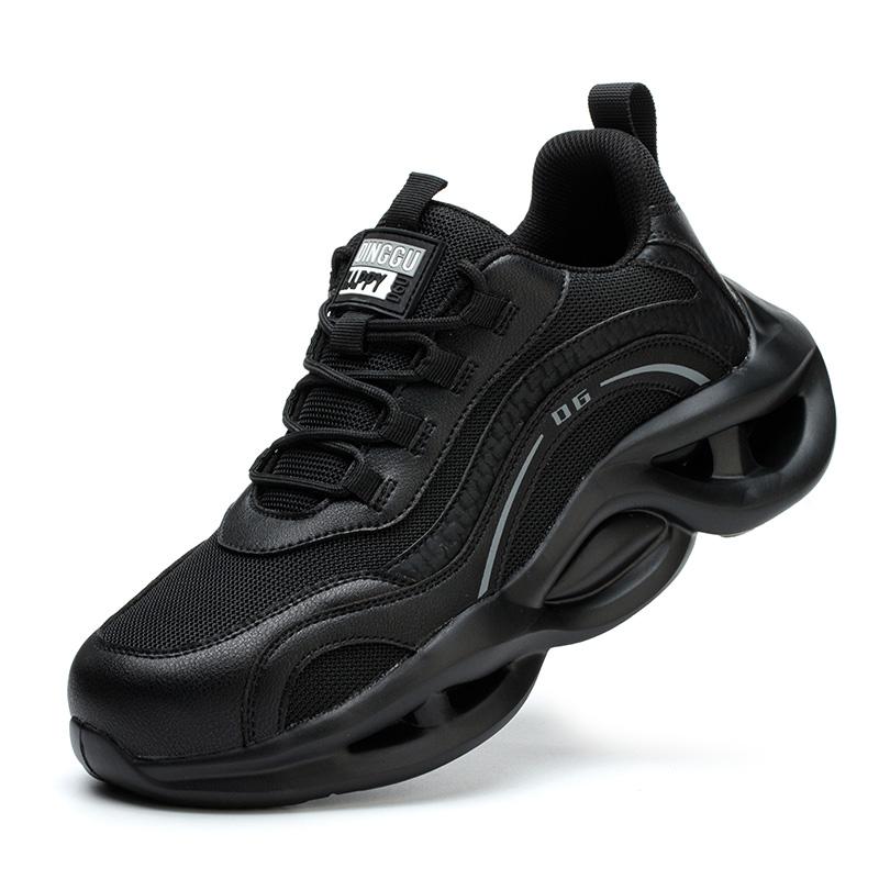 

Защитная обувь Дышащие рабочие легкие рабочие кроссовки Мужские ботинки со стальным носком 38 чёрный