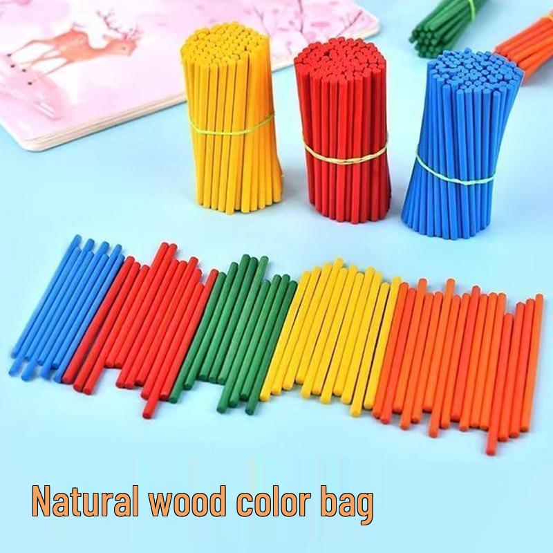 

Счетные палочки 10 цветов для детей: Пособие для обучения родителей и детей по математике для первого класса.