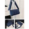 Stylish Urban Nylon Shoulder Bag Trendy Compact Crossbody With Zipper Closure