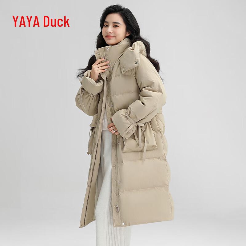 YAYA Women s 2024 Long Hooded Down Jacket S