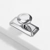 Door Knobs Polished Chrome Finish Zinc Alloy Interior Door Handle Decorative Non-Latching Drawers Cabinets Handle