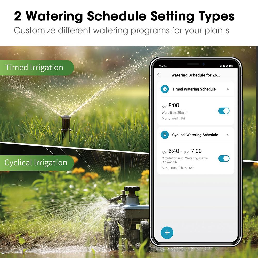 Sistema di irrigazione smart Tuya Wifi Timer automatico per l'acqua Timer per irrigatore Unità di controllo per tubo Flessibile Supporto Alexa per Giardino