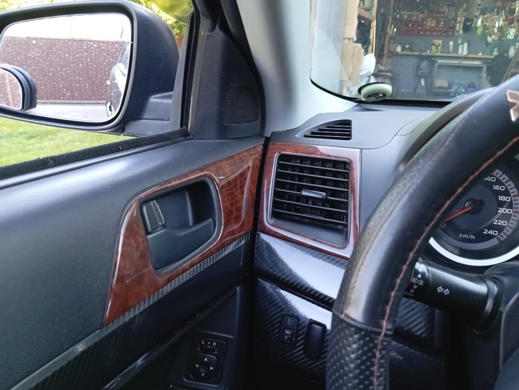 Panel Overlays (Meric) Carbon Fiber for Mitsubishi Lancer X 2008-