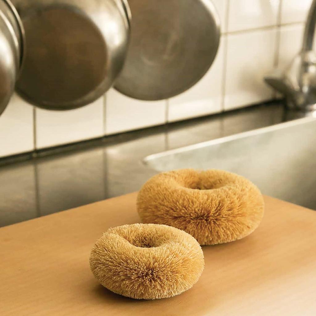 Kamenoko Tsukako Nishio Shoten White Scrubber White Palm (Small)