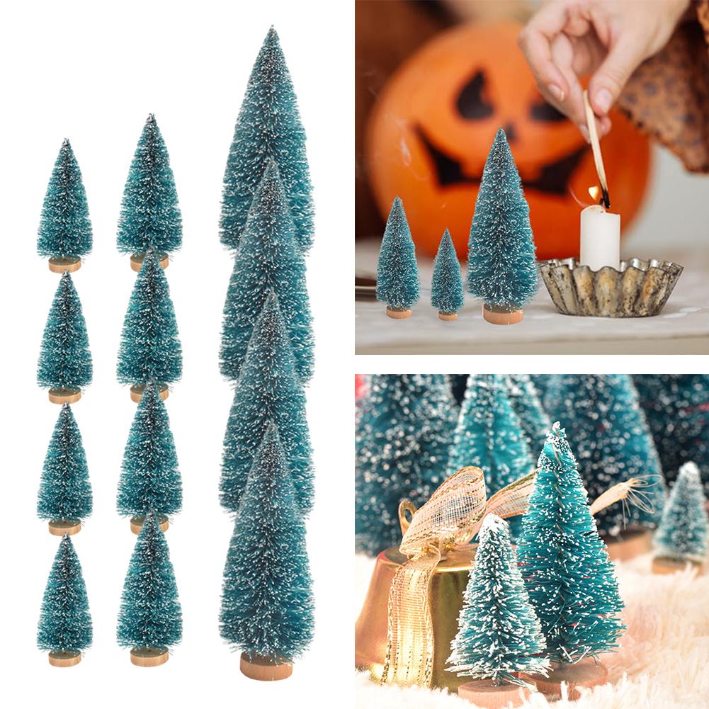 Artificial Tree Bottle Brush Tree Miniature Pine Trees Sturdy Design DIY Crafts