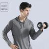 Mens Sports Hooded Pullover Casual Long Sleeve Shirts Autumn Winter Fitness Sweatshirt Quick-drying Breathable Running Training Tops