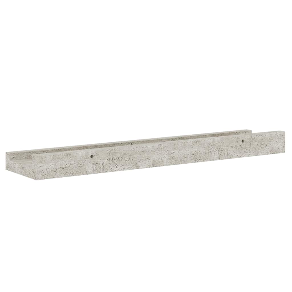 Vidaxl Półki Ścienne, 4 Szt., Szarość Betonu, 40X9X3 Cm