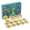 Wooden Dinosaur Memory Matching Game Puzzle Dinosaur Find The Same Toy