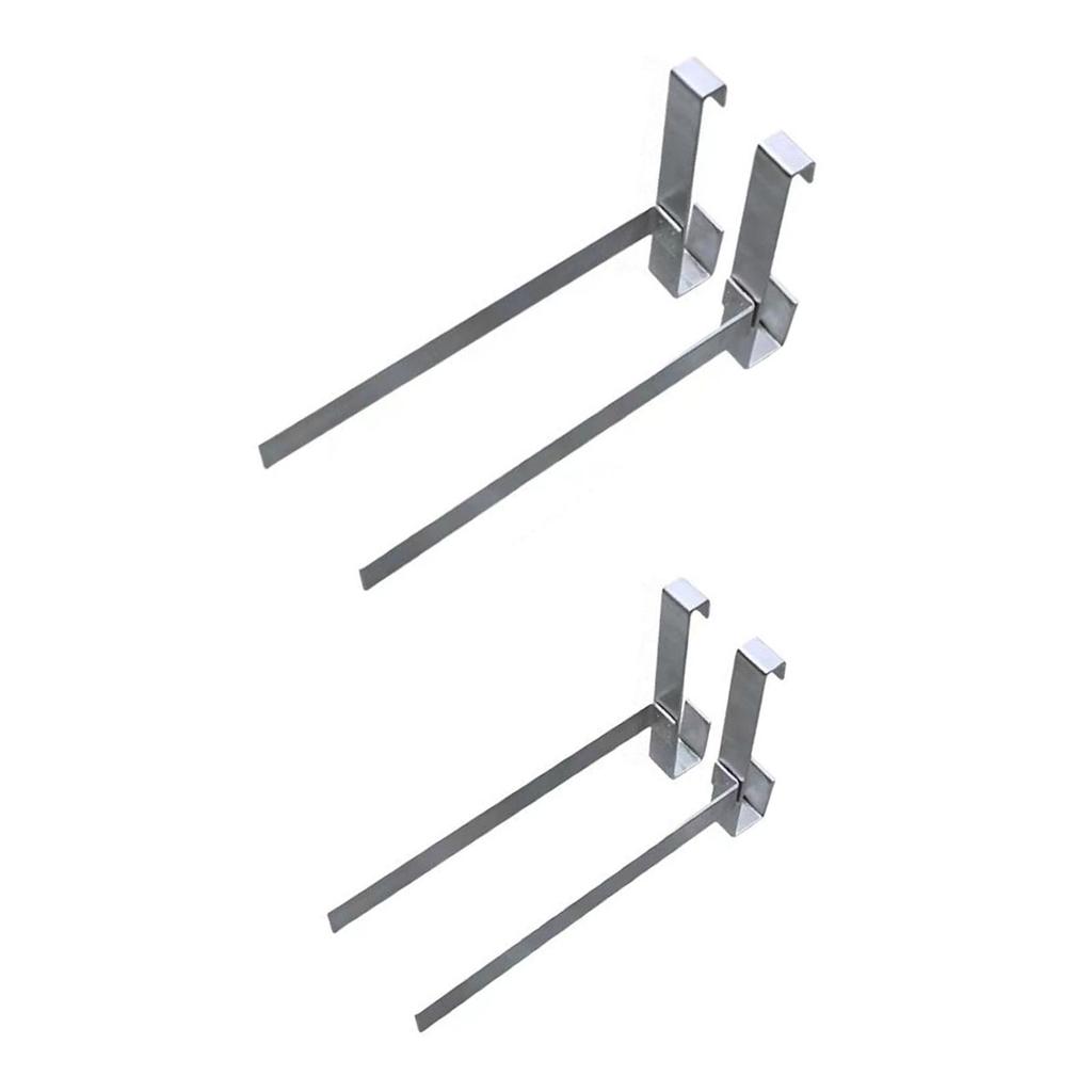 2 Pieces Beehive Frame Holder Silver Beehive Frame Perch for Beekeeper Home