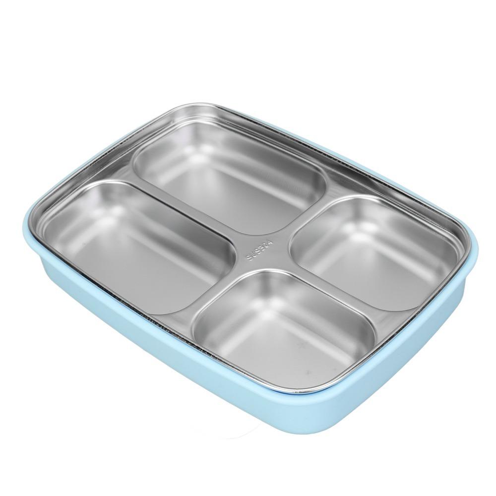 304 Stainless Steel Leakproof Lunch Box 1.2L Bento Lunch Box Cute Insulated Lunch Box  For Office