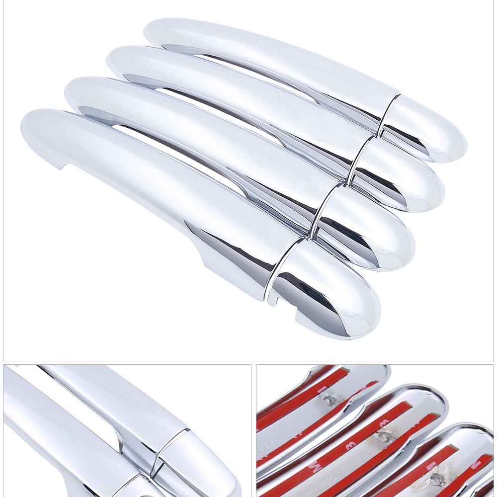 For Renault Scenic II 2003 2004 2005 2006 2007 2008 2009 MK2 Chrome Door Handle Cover Exterior Trim Car Cap Stickers
