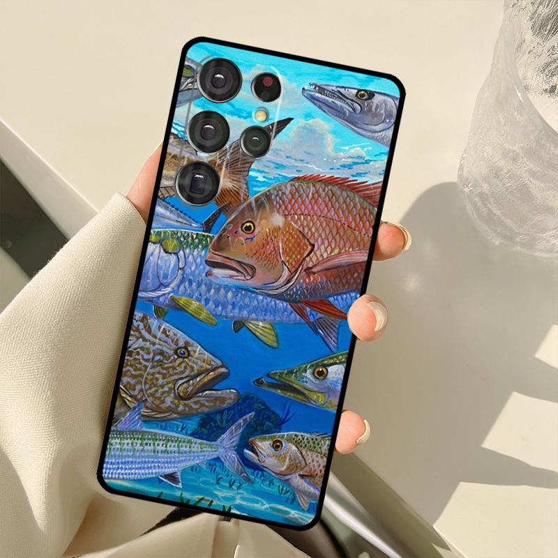 Mahi Gamefish Case For Samsung Galaxy S22 S21 Ultra Note 20 S8 S9 S10 Note 10 Plus S20 FE S21 FE Cover