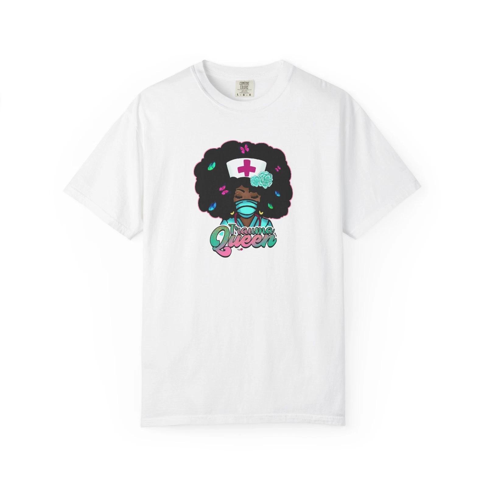 Nurse Queen T-Shirt, Healthcare Worker Gift, Unisex Graphic Tee 2XL