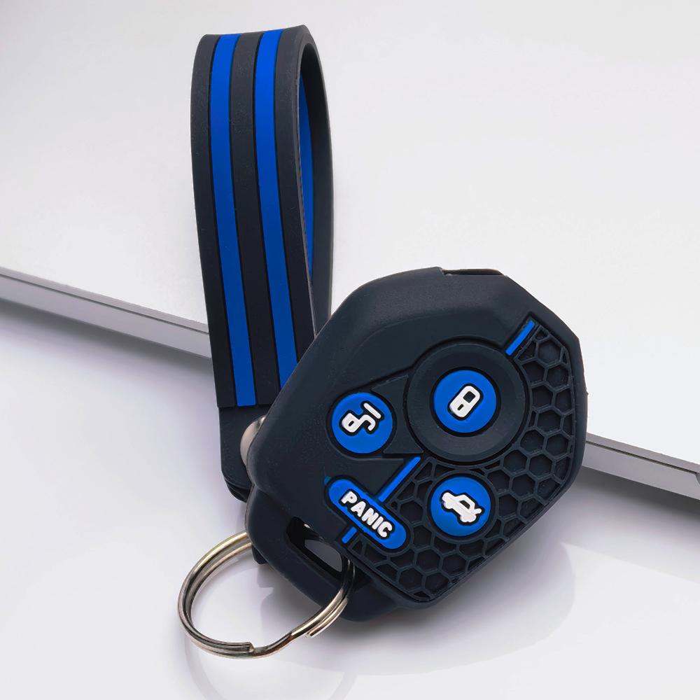 Key Shell Cover for Subaru Forester Impreza WRX STI Legacy Outback BRZ XV Ergonomic Soft Key Shell for 4 Button Subaru Car Remote Key