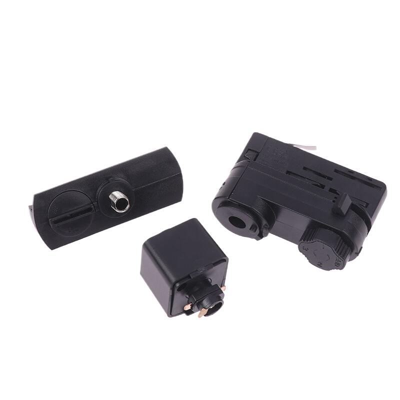 Eu/Us Three/Four Wire Led Track Lamps Head Track Rail Light Connector Track Head Adapter Hanger Converter