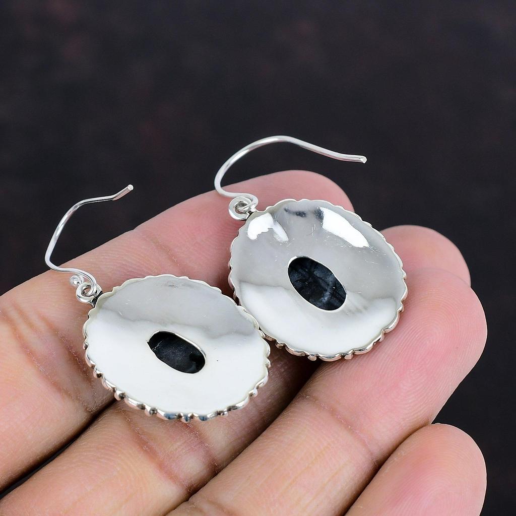 Picasso Jasper Earrings 925 Sterling Silver Earring Handmade Gemstone Earring Vintage Jewelry Gifts For Mother Dangle Earring Silver Jewelry