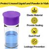 A96I-Protective Vial Caps- 12 Pack 3Ml Glass Vials 6 Assorted Colors, Leak-Proof Dust-Resistant Lids Cover For Flip Off Caps