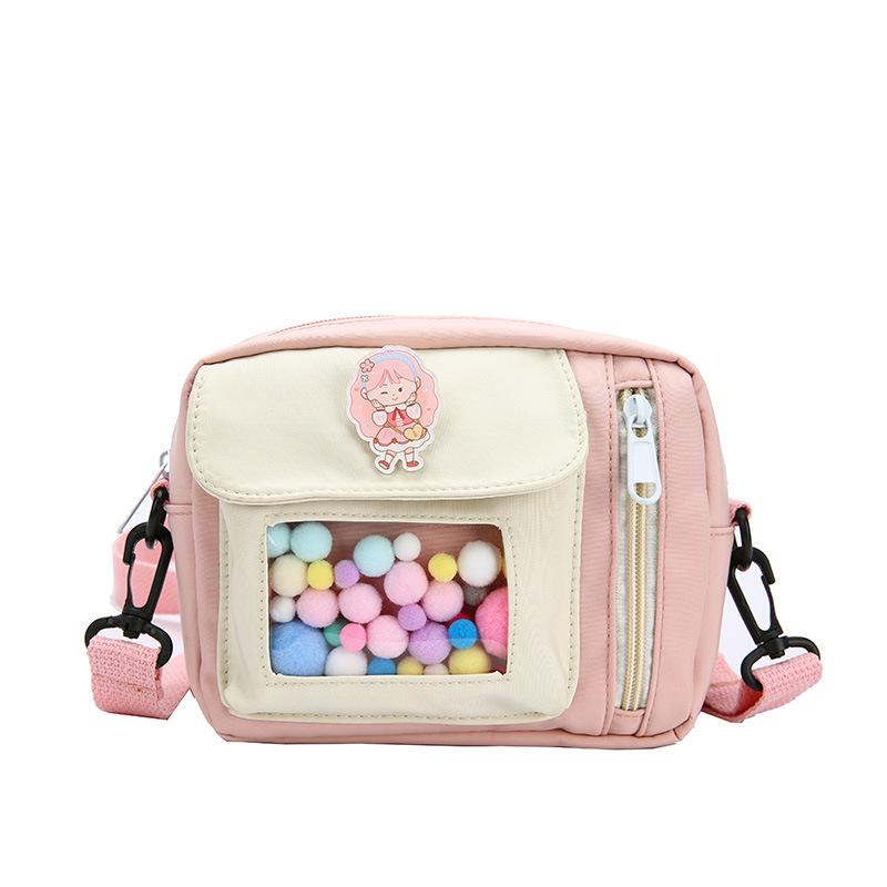 

Сумка для мобильного телефона холщовая женская на плечо сумка-мессенджер студентка колледжа 2025 новая модная милая маленькая сумка