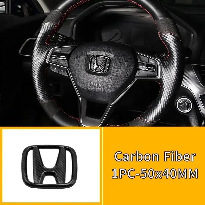 ABS Steering Wheel Logo Emblem Cover Sticker for Honda - Accord Odyssey CR-V Fit CRZ City Civic HRV  Pilot Legend Car Accessory