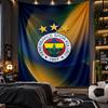 Gobelin wiszący na ścianę z nadrukiem Fenerbahçe FC Tkanina do salonu sypialni Dekoracja domu