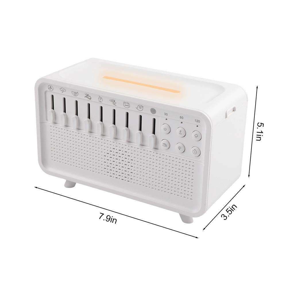 White Noise Machine Diffuser Air Aromatherapy Diffuser Humidifier With 8 Adjustable White Noises Sleep Aid Night Light