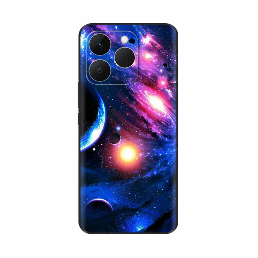 For Realme 15T 5G Case Soft Silicone Bumper Cartoon Flower Skull Painting Back Cover For Oppo Realme 15T 15 T Phone Cases Funda