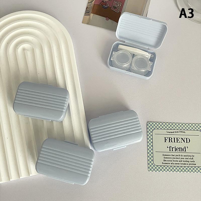 Candy Color Bærbar kontaktlinseboks for jenter Minimalistisk kontaktlinsebokssett Kontaktlinseoppbevaringsbeholder