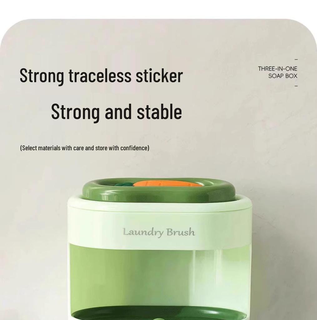 Newcomer Special: Bath Set - 3-in-1 Laundry Brush, Soap Dish, and Storage Rack