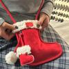 Cute Boot Shape Crossbody Bag Women Patchwork Lamb Small Capacity Shoulder Bag Ladies Christmas Exquisite Purse Chic New Arrival