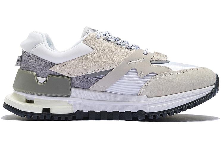Li Ning Textile, Synthetic Leather, Leather Cushioning Slip Resistant Abrasion Resistant Low top Casual Shoes Women's AZGS078-4