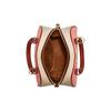 Coach Sydney 21 Color Block Letter Logo Split Calf Leather Shoulder Crossbody Tote Regular Women's Mixed Candy Pink