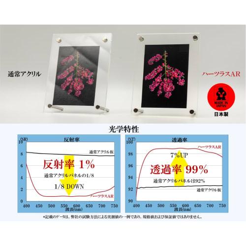 Heartslass AR Low-Reflectivity UV-Cut Acrylic Photo Frame, B5 Size, Stand Type