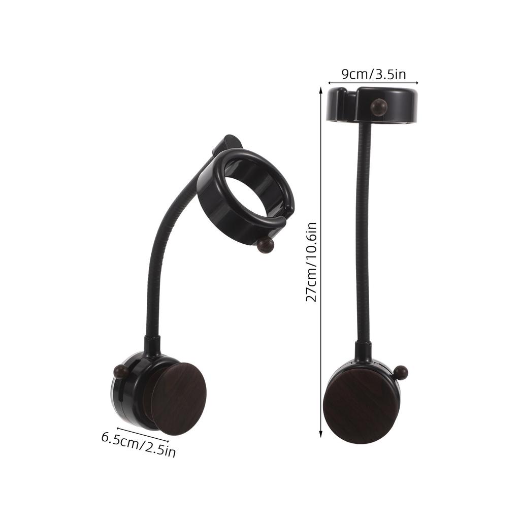 Vertical Hair Dryer Holder Suction Cup No Drilling Easy Install for Bathroom Wall Countertop Organizer Black Hair Dryer Holder