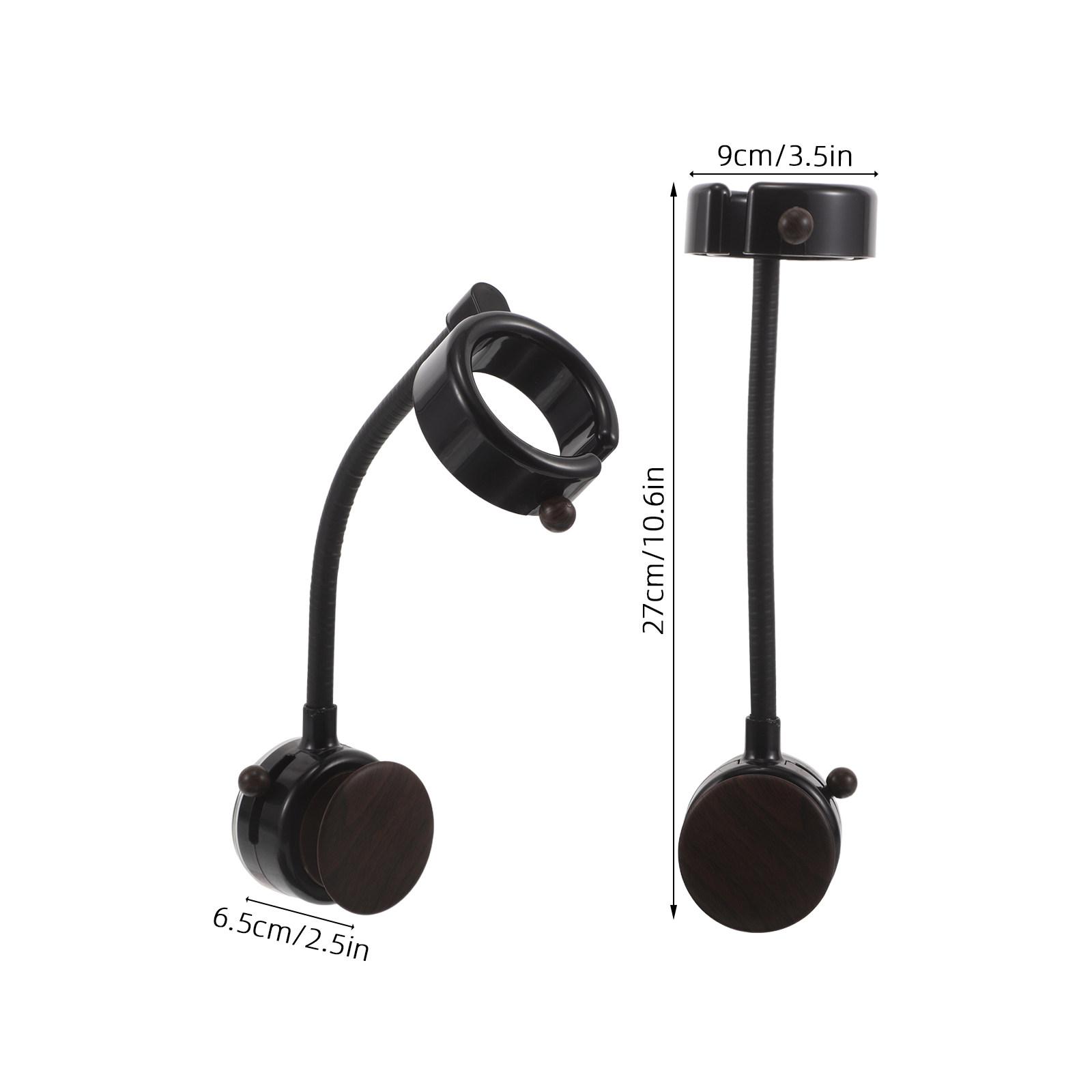 Vertical Hair Dryer Holder Suction Cup No Drilling Easy Install for Bathroom Wall Countertop Organizer Black Hair Dryer Holder чёрный