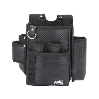 SK11 Schwarze Gürteltasche mit 2 Seitentaschen SKC2-5BK