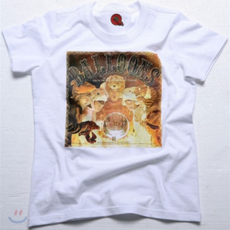 

TVXQ Balloon Short Sleeve T-Shirt: Magic Marble Animal (White)