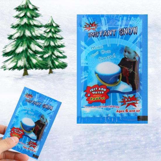 8st Konstgjord snö Realistisk snöflingaleksak Vattenexpansion Fake Snow Jul Utomhusdekoration