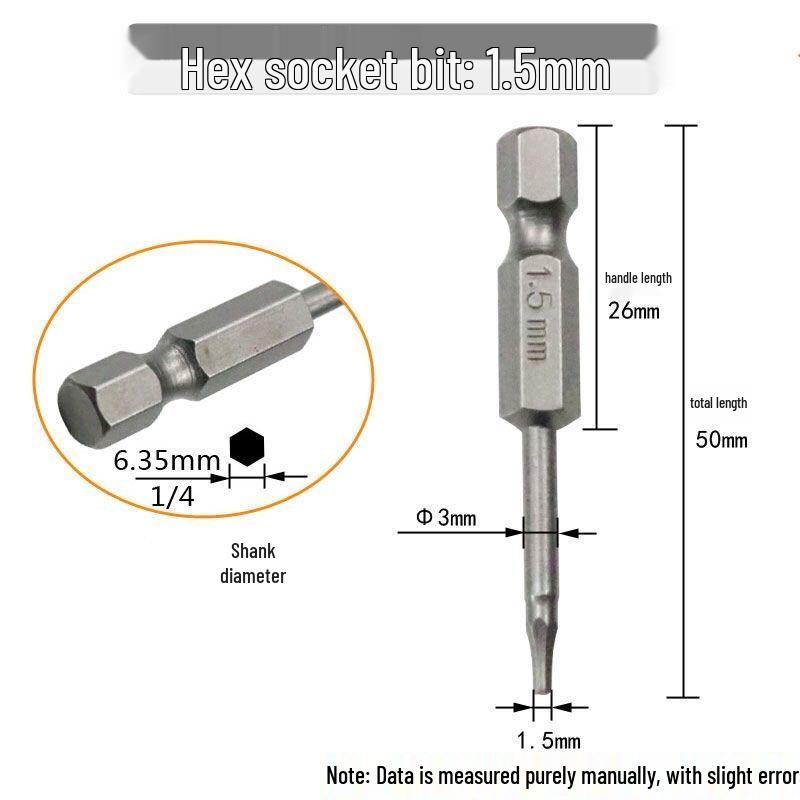 Sechskant Starke Magnetische S2 Schraubendreherbit für Handbohrmaschinen und Elektrische oder Pneumatische Schraubendreher