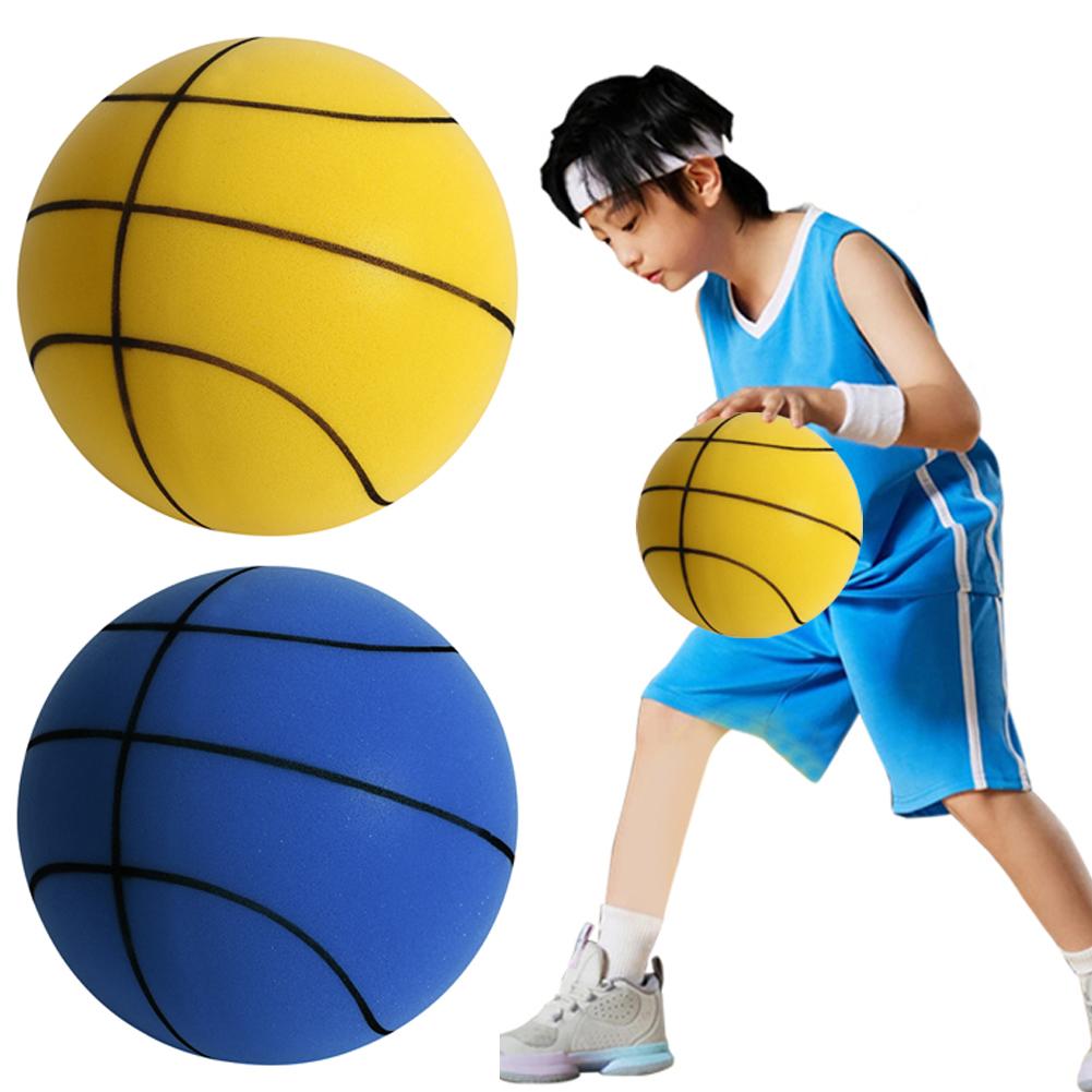 18/21/24cm Geräuscharmer Basketball Hohe Rückpralleigenschaft Leiser Basketball Größe 3/5/7 Dribbling-Basketball für verschiedene Indoor-Aktivitäten