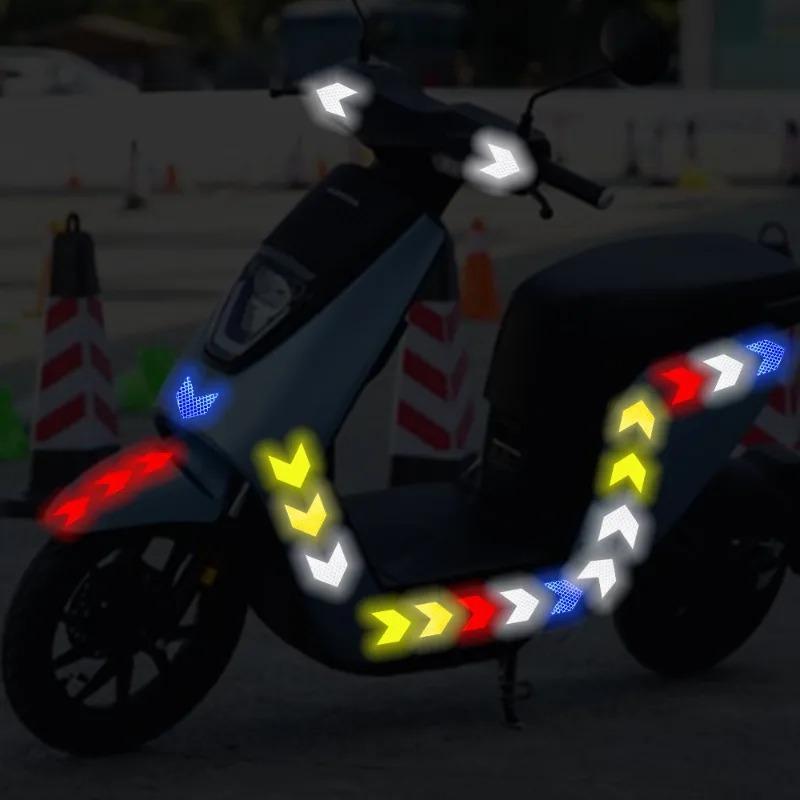 Car Warning Sign Anti Collision Warning Reflector Tape Bumper Car Tail Reflective Stickers Auto Styling Decals