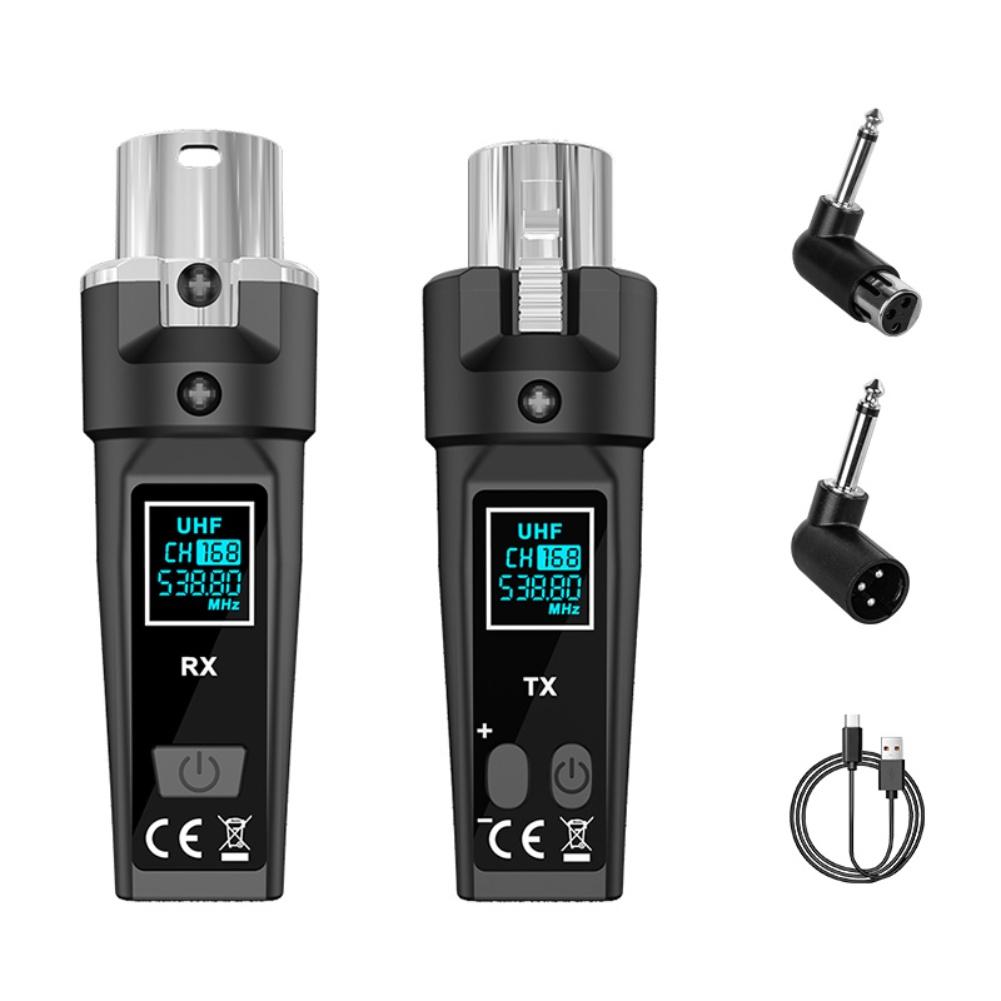 

1 Set 2.4G Wireless Microphone System Wireless XLR Transmitter Receiver For Musicians & Mixers Microphones